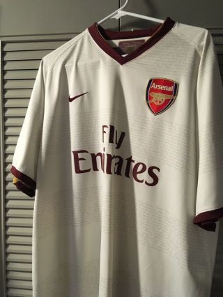 Arsenal Away Shirt 2007/08 Season Nike Xxl