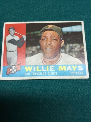1960 Topps Willie Mays 200 Baseball Card