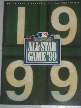 1999 All - Star Game At Fenway Park Boston - July 13th - Official Program,  Pristine