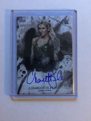 2018 Topps Wwe Undisputed Charlotte Flair Auto /199