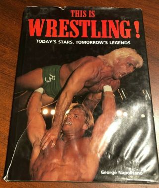 Wrestling Book Signed By Owen Hart,  Undertaker,  Brett Hart,  Davey Boy Smith