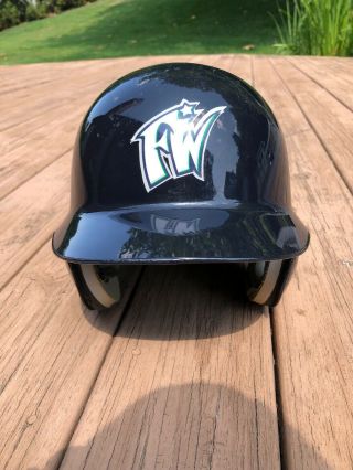 Vintage Minor League Baseball Fort Wayne Wizards Game Navy Batting Helmet