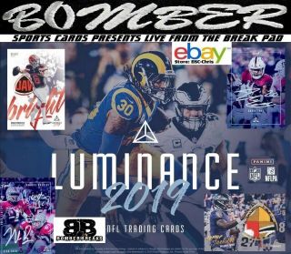 Baltimore Ravens 2019 Panini Luminance Football 6 Box 1/2 Case Break 4