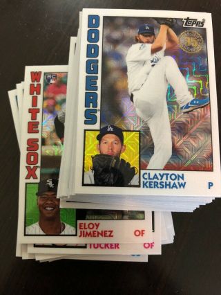 2019 Topps Series 2 1984 Chrome 50 Card Complete Set From Silver Packs Eloy
