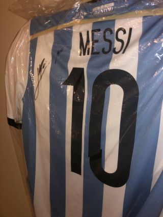 Lionel Messi Signed Argentina Jersey