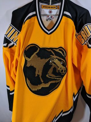 Boston Bruins Pooh Bear Jersey Szxl Made In Canada Koho Nhl Hockey Stanley Cup