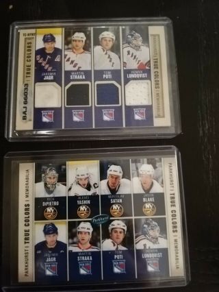 2005 - 2006 Parkhurst True Colors 8 Jersey Lundquist Rookies Year