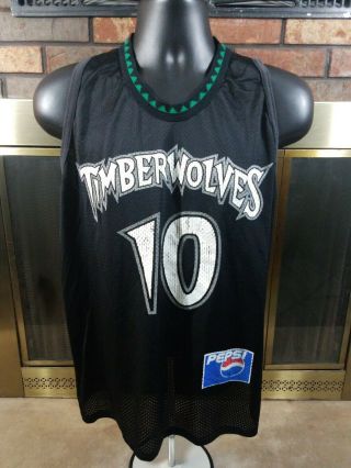 Vintage Minnesota Timberwolves Nba Basketball Jersey 10 Wally Szczerbiak Mens L