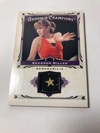 2013 Goodwin Champions Shannon Miller Olympic Gymnast Relic Card