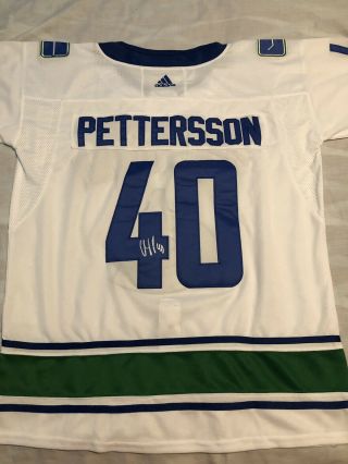 Elias Pettersson Signed Autographed Vancouver Canucks Jersey