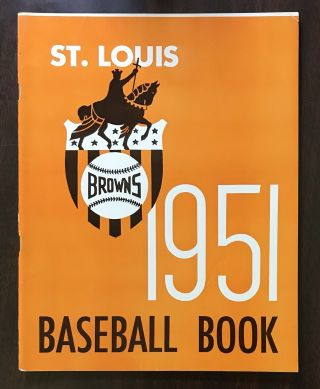 1951 St Louis Browns Baseball Yearbook