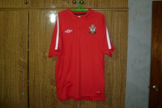 Southampton Umbro Training Football Zip Shirt 2008/2009 Soccer Jersey Men Size L