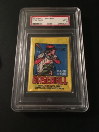 1979 O Pee Chee Baseball Wax Pack Psa 9 Rare
