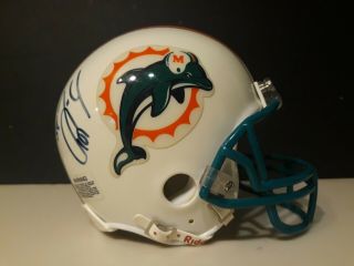 Zack Thomas Nfl Miami Dolphins Signed Riddell Mini Helmet No C.  O.  A