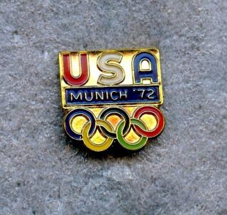 Noc Usa 1972 Munich Olympic Games Pin