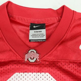 Nike Team Ohio State Buckeyes 2 Womens Size S OSU Football Home Red Jersey 3
