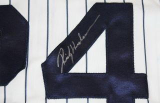 Rickey Henderson Autographed P/S York Yankees Jersey - JSA W Authenticated 2