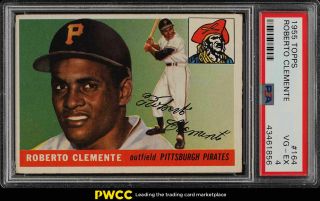 1955 Topps Roberto Clemente Rookie Rc 164 Psa 4 Vgex (pwcc)