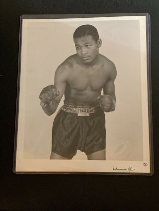 Early Sugar Ray Robinson Originaltype 1 Photo Rare From Amateurs Boxing 1930s
