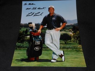 Pga Golfer Fred Funk Signed Vintage 8x10 Autograph Photo Jb10