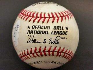 MIKE PIAZZA Signed Official NL MLB BASEBALL Autographed Auto JSA Early Sig 2