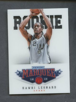 2012 - 13 Panini Marquee Kawhi Leonard San Antonio Spurs Rc Rookie