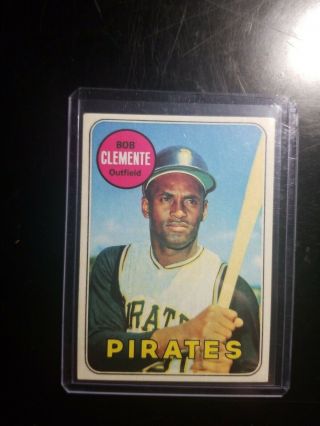 1969 Topps Roberto Clemente Pittsburgh Pirates 50 Baseball Card