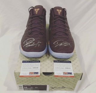 Devin Booker Signed Nike Kobe Ad Pe Autograph Psa/dna Phoenix Suns Size 10