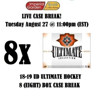 18 - 19 Ud Ultimate 8 (eight) Box Case Break 1399 – York Islanders