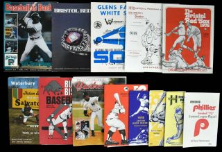 1970s - 80s Eastern League Baseball Programs W/ Yankees Minors Ex - Mt Nm (13pros)