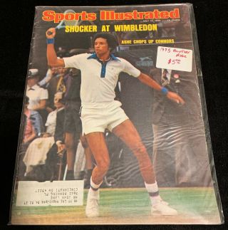 Vintage Sports Illustrated July 14 1975 Arthur Ashe Wimbledon