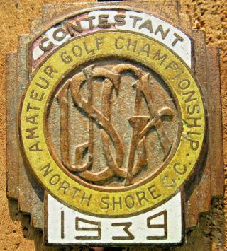 1939 Contestant 116 Amateur Golf Championship North Shore C.  C.  Usga Robbins