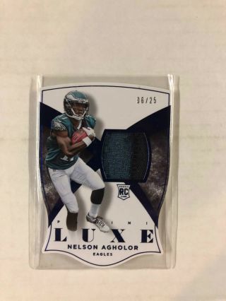 Nelson Agholor 2015 Panini Luxe Memorabilia Die Cut Rookie Jersey 06/25