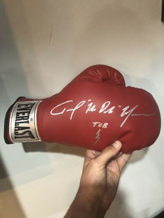 Tommy Morrison Autographed Boxing Glove Rocky Balboa Creed Sylvester Stallone