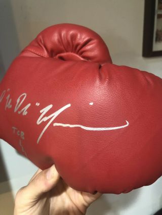 Tommy Morrison autographed boxing Glove Rocky Balboa Creed Sylvester Stallone 3