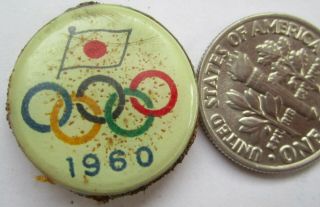 Old Olympic Pin Rome Roma Italy 1960 Japan Noc Metal