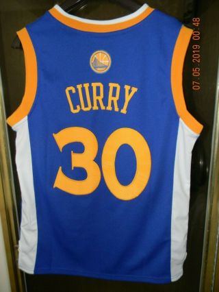 Adidas Golden State Warriors Steph Curry Basketball Jersey Small
