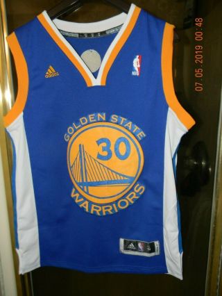ADIDAS GOLDEN STATE WARRIORS STEPH CURRY BASKETBALL JERSEY SMALL 2