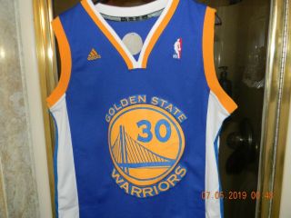 ADIDAS GOLDEN STATE WARRIORS STEPH CURRY BASKETBALL JERSEY SMALL 4