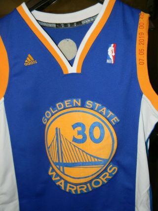 ADIDAS GOLDEN STATE WARRIORS STEPH CURRY BASKETBALL JERSEY SMALL 7