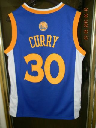 ADIDAS GOLDEN STATE WARRIORS STEPH CURRY BASKETBALL JERSEY SMALL 8