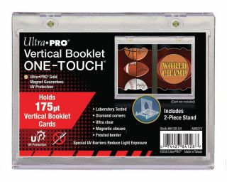 1 Ultra Pro One Touch Vertical Booklet Magnetic Holder W/ Stand Display 175 Pt.