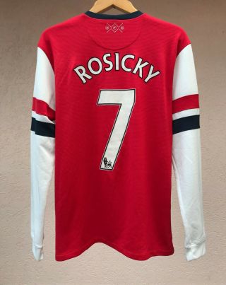 Arsenal London 2012/2013 Home Football Soccer Shirt Jersey Camiseta Nike Rosicky