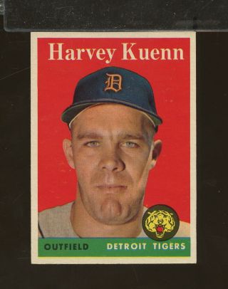 1958 Topps 434 Harvey Kuenn Detroit Tigers Nrmt (ap19)