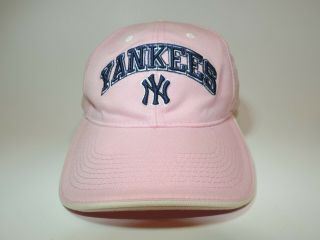 Vint Stadium Old Stock York Yankees Pink Ladies/women,  Adjust Hat/cap - Exc