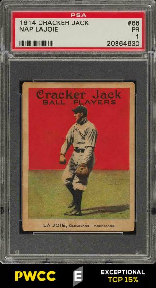 1914 Cracker Jack Nap Lajoie 66 Psa 1 Pr (pwcc - E)