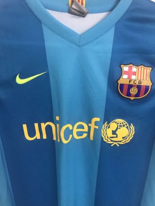Nike FC Barcelona Barca Jersey Size Adult Small Blue Striped 2