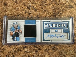 Mitchell Trubisky 2017 National Treasures Rc Auto Booklet 10/30 1/1 Bears Unc