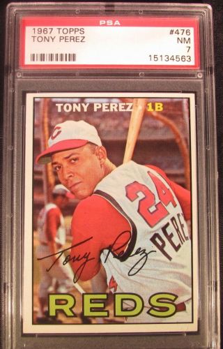 1967 Topps Tony Perez 476 Psa 7