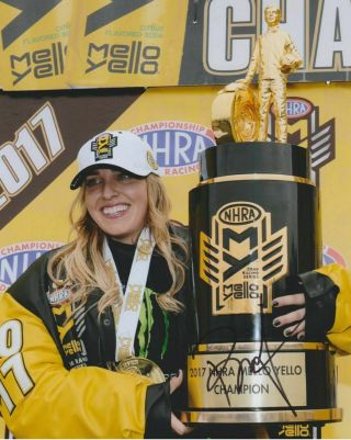 2017 Brittany Force Signed Top Fuel Champion Nhra 8x10 Photo